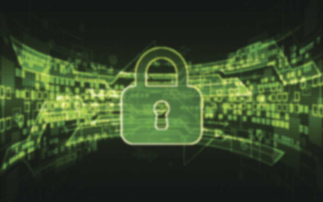 Protection concept of digital and technological.